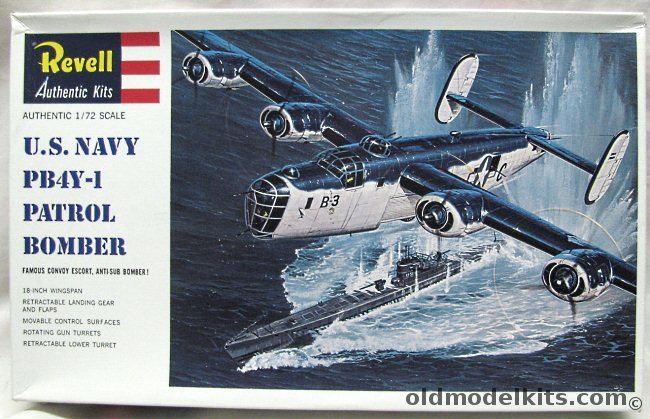 Revell 1/72 PB4Y-1 US Navy Patrol Bomber (B-24) - (PB4Y1), H205 plastic model kit